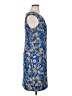 Phase Seven Print Blue Cocktail Dress Size 14 - photo 4