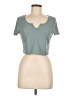 Shein Teal Short Sleeve Top Size 12 - photo 1