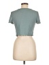 Shein Teal Short Sleeve Top Size 12 - photo 2