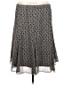 George 100% Polyester Print Gray Casual Skirt Size 12 - photo 2