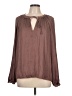 Current Air 100% Polyester Brown Long Sleeve Blouse Size L - photo 1