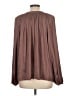 Current Air 100% Polyester Brown Long Sleeve Blouse Size L - photo 2