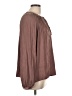 Current Air 100% Polyester Brown Long Sleeve Blouse Size L - photo 4