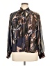 Jennifer Lopez 100% Polyester Brown Long Sleeve Blouse Size XL - photo 1
