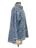 Zara Paisley Blue 3/4 Sleeve Button-Down Shirt Size S - photo 4