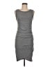 Leith Solid Gray Casual Dress Size M - photo 1