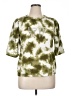 By Design Tie-dye Green Short Sleeve Blouse Size XL - photo 1