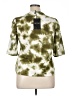 By Design Tie-dye Green Short Sleeve Blouse Size XL - photo 2