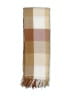 Unbranded Plaid Brown Scarf One size - photo 2