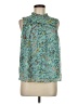 Assorted Brands Floral Teal Sleeveless Blouse Size S - photo 1