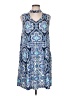 AGB Paisley Blue Casual Dress Size L - photo 1