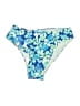 Unbranded 100% Polyester Floral Blue Swimsuit Bottoms Size S - photo 1