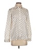 Ann Taylor LOFT 100% Polyester Polka Dots Ivory Long Sleeve Blouse Size XS - photo 1