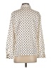 Ann Taylor LOFT 100% Polyester Polka Dots Ivory Long Sleeve Blouse Size XS - photo 2