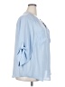 Torrid 100% Polyester Blue 3/4 Sleeve Blouse Size 3X Plus (3) - photo 4