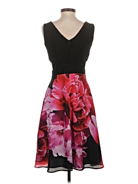strapless open back dress Frank Lyman Red/Multi Abstract Print Sleeveless Dress Style 246448 main image 1