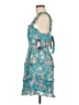 City Studio 100% Polyester Floral Teal Cocktail Dress Size L - photo 5