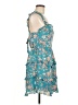 City Studio 100% Polyester Floral Teal Cocktail Dress Size L - photo 4