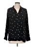 Old Navy 100% Rayon Polka Dots Black Long Sleeve Blouse Size L - photo 1
