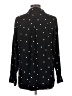 Old Navy 100% Rayon Polka Dots Black Long Sleeve Blouse Size L - photo 2