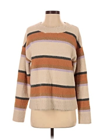 Hem & Thread Pullover Sweater (view 1)