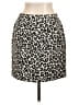 Halogen Animal Print Ivory Casual Skirt Size 10 - photo 1