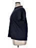 Set 100% Cotton Solid Blue Short Sleeve Turtleneck Size XL - photo 5