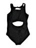 Zyia Active Solid Black One Piece Swimsuit Size XL - photo 1