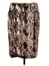 Alfani Animal Print Brown Casual Skirt Size 10 - photo 1