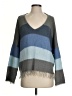 Wooden Ships Color Block Blue Pullover Sweater Size S - photo 1