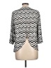 2b bebe Chevron-herringbone Silver 3/4 Sleeve Blouse Size L - photo 2