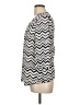 2b bebe Chevron-herringbone Silver 3/4 Sleeve Blouse Size L - photo 5