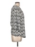 2b bebe Chevron-herringbone Silver 3/4 Sleeve Blouse Size L - photo 4