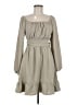 Unbranded 100% Polyester Gray Casual Dress Size M - photo 1