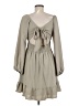 Unbranded 100% Polyester Gray Casual Dress Size M - photo 2