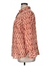 Talbots 100% Cotton Paisley Orange Long Sleeve Button-Down Shirt Size 16w - photo 5