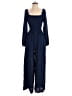 Dokotoo 100% Polyester Solid Blue Jumpsuit Size S - photo 1
