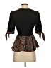 Joy Joy 100% Viscose Black 3/4 Sleeve Blouse Size XXS - photo 2