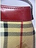 Burberry Plaid Burgundy Tan Shoulder Bag One size - photo 5
