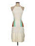 Knitss 100% Polyester Color Block Ivory Cocktail Dress Size S - photo 1