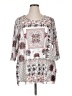 Catherines Silver 3/4 Sleeve Blouse Size 0X - photo 1