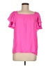 Lilly Pulitzer 100% Polyester Pink Short Sleeve Blouse Size M - photo 1