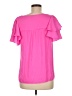 Lilly Pulitzer 100% Polyester Pink Short Sleeve Blouse Size M - photo 2