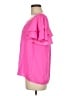 Lilly Pulitzer 100% Polyester Pink Short Sleeve Blouse Size M - photo 5