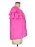 Lilly Pulitzer 100% Polyester Pink Short Sleeve Blouse Size M - photo 4