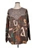 Unbranded Print Brown Pullover Sweater Size XL (estimated) - photo 1