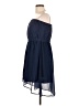 Mine Solid Blue Casual Dress Size L - photo 5