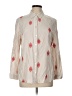 Chico's 100% Rayon Hearts Ivory 3/4 Sleeve Button-Down Shirt Size L - photo 1