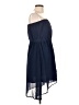 Mine Solid Blue Casual Dress Size L - photo 4