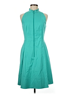 emerald green velvet bridesmaid dress Eyelet Denim Midi Dress, MEDIUM BLUE Denim / 4 main image 0